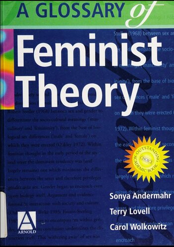 A Glossary Of Feminist Theory