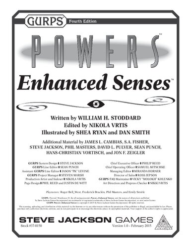 GURPS Powers - Enhanced Senses