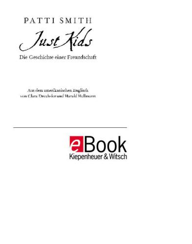 Just Kids: Die Geschichte einer Freundschaft