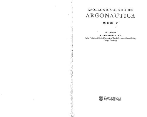 Apollonius of Rhodes: Argonautica Book IV