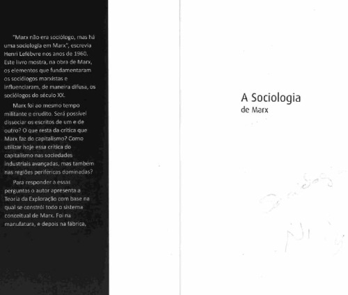 a sociologia de marx