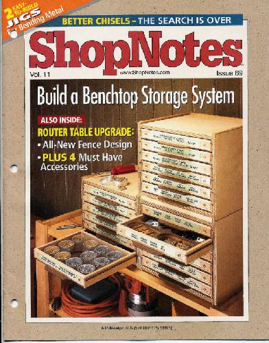 Woodworking Shopnotes 069 - Bench Top Storage System