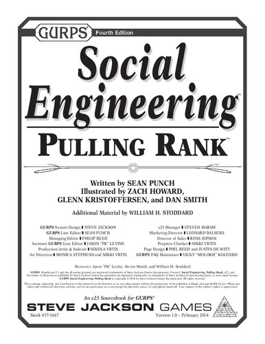 GURPS Social Engineering - Pulling Rank