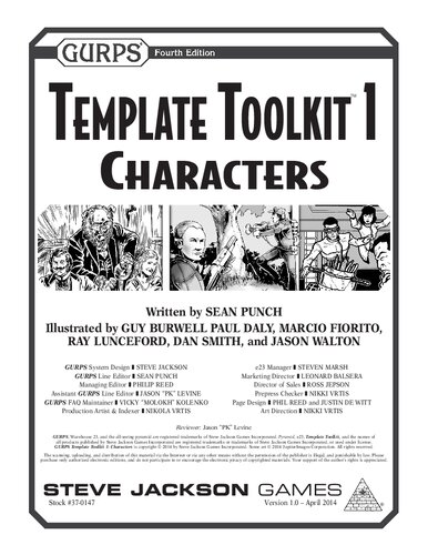 GURPS Template Toolkit 1 Characters