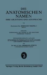 Die Anatomischen Namen: Ihre Ableitung und Aussprache