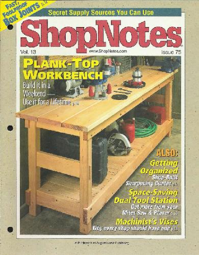 Woodworking Shopnotes 075 - Plank Top Workbench