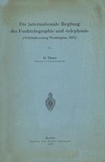 Die internationale Reglung der Funktelegraphie und -telephonie: Weltfunkvertrag Washington, 1927