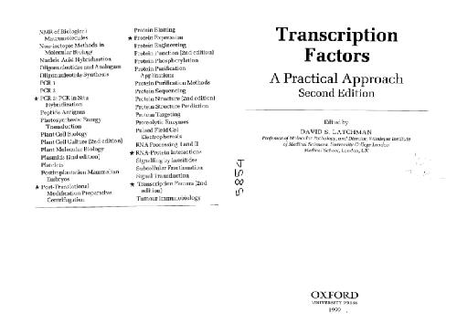 Transcription Factors: A practical Approach