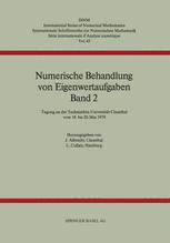 Numerische Behandlung von Eigenwertaufgaben Band 2: Tagung an der Technischen Universität Clausthal vom 18. bis 20. Mai 1978