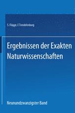 Ergebnisse der Exakten Naturwissenschaften