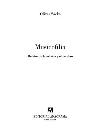 Musicofilia: relatos de la música y el cerebro