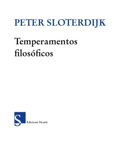 Temperamentos filosóficos: de Platón a Foucault