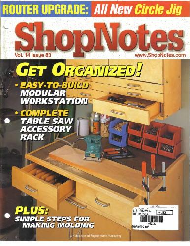 Woodworking Shopnotes 083 - Get organized