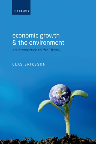 Economic growth and the environment an introduction to the theory