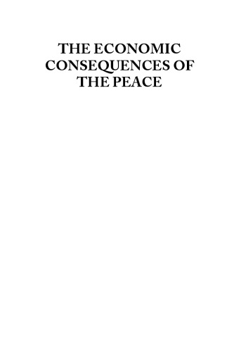 The economic consequences of the peace