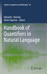 Handbook of Quantifiers in Natural Language