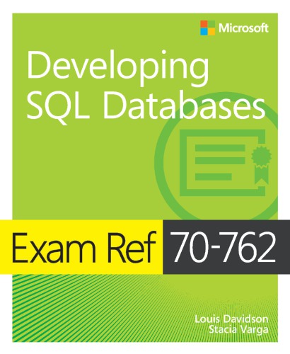 Exam ref 70-762 developing SQL databases