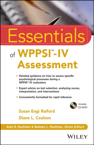 Essentials of WPPSI-IV assessment