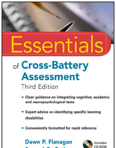 Essentials of Cross-Battery Assessment