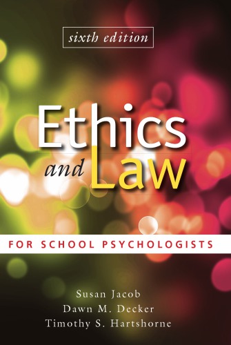 Ethics and law for school psychologists