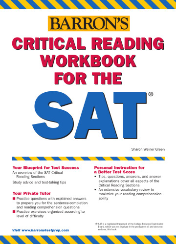 Critical Reading Workbook for the SAT