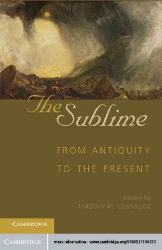 The sublime: from antiquity to the present