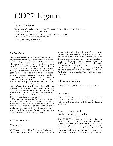 CD27 Ligand