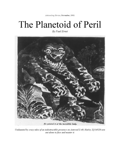 The Planetoid of Peril