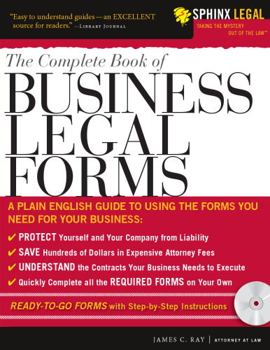 The Complete Book of Business Legal Forms