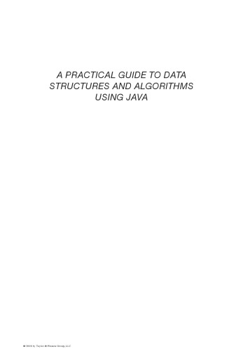 A practical guide to data structures and algorithms using Java