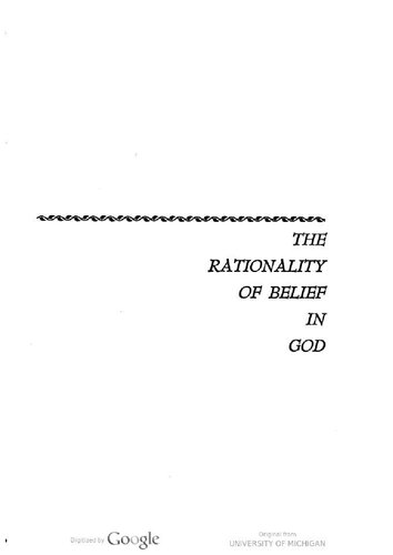 The rationality of belief in God