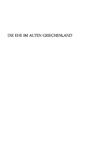 Die Ehe im alten Griechenland