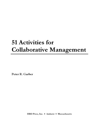 50 Activities for Collaborative Management