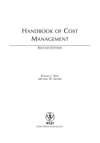 Handbook of Cost Management