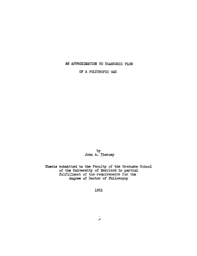 An approximation to transonic flow of a polytropic gas