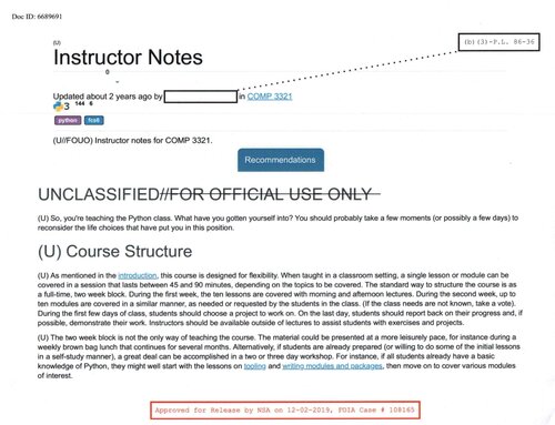 comp3321 NSA Python Training Document