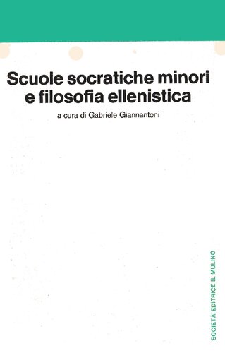 Scuole socratiche minori e filosofia ellenistica