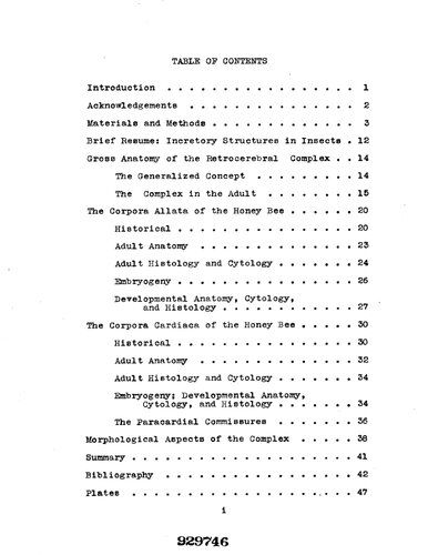 AN ANATOMICAL, HISTOLOGICAL, AND EMBRYOLOGICAL STUDY OF THE RETROCEREBRALCOMPLEX IN THE HONEY BEE (APIS MELLIFERA L.)