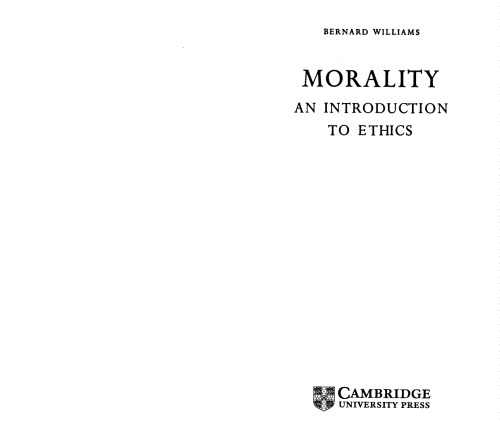 Morality: An Introduction to Ethics