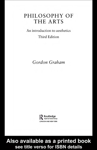 Philosophy of the Arts: An Introduction to Aesthetics