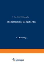 Integer Programming and Related Areas: A Classified Bibliography