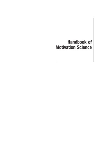 Handbook of Motivation Science