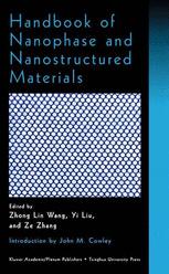 Handbook of Nanophase and Nanostructured Materials