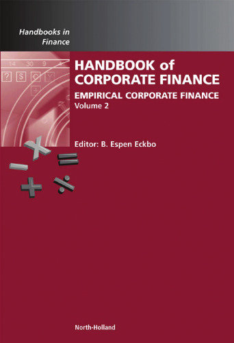 Handbook of Empirical Corporate Finance