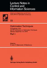 Optimization Techniques: Proceedings of the 9th IFIP Conference on Optimization Techniques Warsaw, September 4–8, 1979