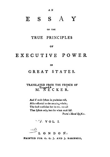 Executive Power in Great States, Vol 1