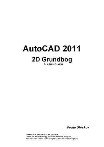 AutoCAD 2011-2D grundbog