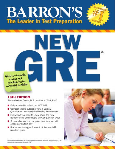 Barron's new GRE: Graduate Record Examination