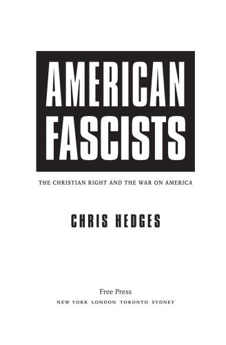 American Fascists: The Christian Right and the War On America