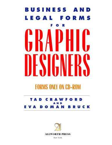 Business and legal forms for graphic designers